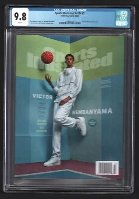 Victor Wembanyama SPORTS ILLUSTRATED First Cover FC March 2023 Newsstand CGC 9.8 - Image 1 of 2