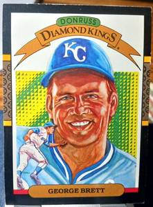 1987 Donruss Diamond Kings Baseball Card- George Brett HOF #25 (NM) Free Returns