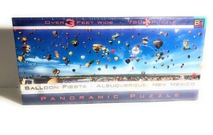 Heißluftballon Fiesta Panorama Puzzle Albuquerque Festival 750 Stck. 38"x11" - Bild 1 von 11