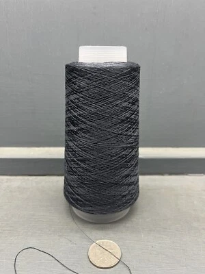 YTYF 100G DARK GREY COLOUR 2/80NM 100% VERY FINE SILK YARN INK