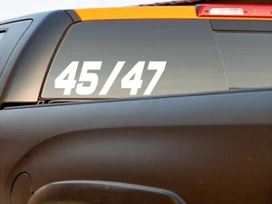 45 47 President Trump Vinyl Decal Sticker Multiple Colors and Sizes - Picture 1 of 42