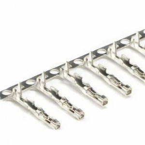 100pcs DuPont Female Reed Terminal Crimp Pin Plug Connector Pitch 2.54mm - Picture 1 of 3