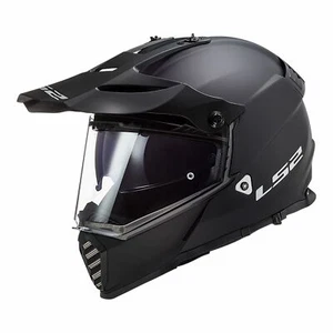 LS2 MX436 PIONEER EVO ADVENTURE MOTORCYCLE HELMET - MATTE BLACK X-SMALL - Picture 1 of 4