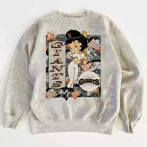 BETTY BOOP MLB SAN FRANCISCO GIANTS Graphic Sweatshirt AN39097 - Picture 1 of 2