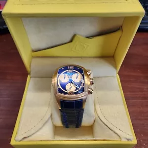 Invicta Lupah watch Model # 6738 Copper - Blue Leather Band W/ Box - Swiss Made - Picture 1 of 16
