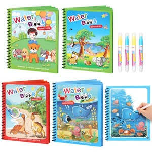 Water Coloring Books for Kids Reusable Books with Pens, Mess Free Color 18Pack - Picture 1 of 20