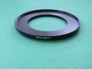 55mm-82mm 55-82 Step Up Male-Female Filter Ring Adapter 55mm-82mm - Picture 1 of 2