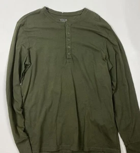 #929 VINCE 100% Pima Cotton Long Sleeve Henley Shirt Size Large - Picture 1 of 3