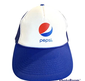 Pepsi Vintage Sombrero Camionero Malla Snapback Urbano Grunge Gear Azul Cola Bebida Promo - Imagen 1 de 7