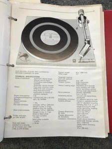 PE Turntables/Record Changers OEM Operation/Maintenance Service Manuals - Picture 1 of 6