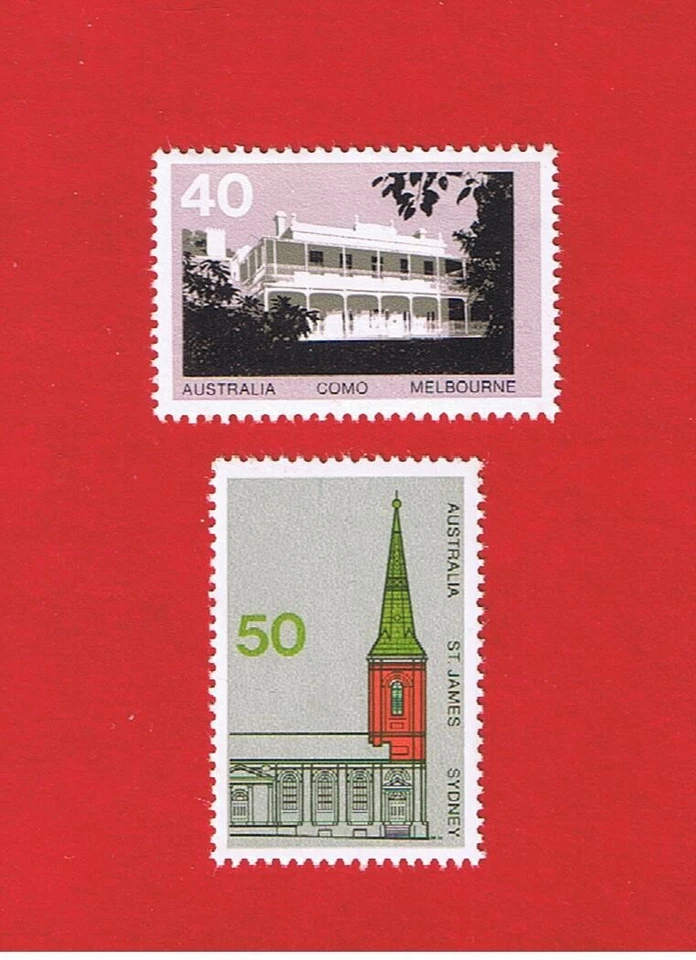 Australia #586-587  MNH OG   Buildings   Free S/H - Image 1 of 1
