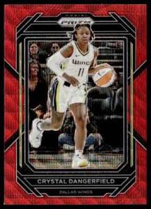 2023-24 Panini Prizm WNBA Ruby Wave #29 Crystal Dangerfield Dallas Wings