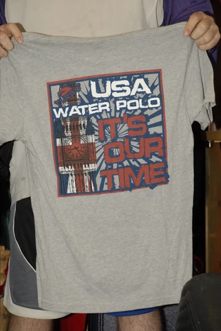 Team USA Water Polo T shirt Large Grey near mint turbo brand water sports nice Cover