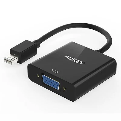 AUKEY CB-V7 - Mini DisplayPort un adaptador VGA 1080p, color negro - Imagen 1 de 4