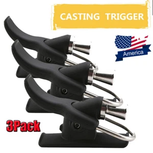 Sea Fishing Casting Trigger Fixed Spool Cannon Clip Thumb Button Casting tool - Picture 1 of 12