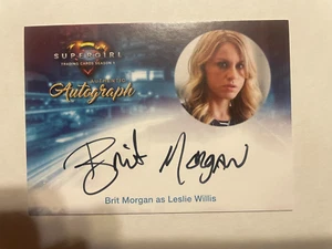 Cryptozoic Supergirl 2018 stagione 1 Brit Morgan come Leslie Willis Autografi SP - Foto 1 di 2