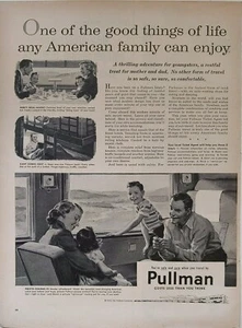Anuncio impreso estándar Pullman 1955 vintage Posguerra Mundial Segunda. - Imagen 1 de 1