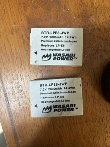 Wasabi Power Battery (2-Pack) for Canon LP-E8 - Picture 1 of 1