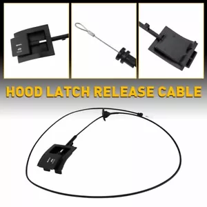 Hood Release & Cable Pull Hood Handle Cable Fit For Ford F-150 F-250 1992-1996 - Foto 1 di 8