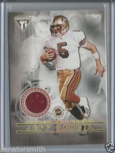 2001 NFL Titanium Jeff Garcia & Warren Moon Dual Jersey - CFL Eskimos Stampeders - Bild 1 von 2