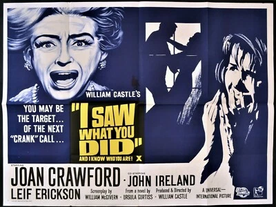 I Saw What You Did (1965) - 1080P BLURAY FILM NOIR CLASSIC Foto 1 de 4