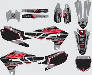 Gray Red YAMAHA GRAPHICS YZ 450f YZ450f YZF 2018 2019 - Foto 1 di 1