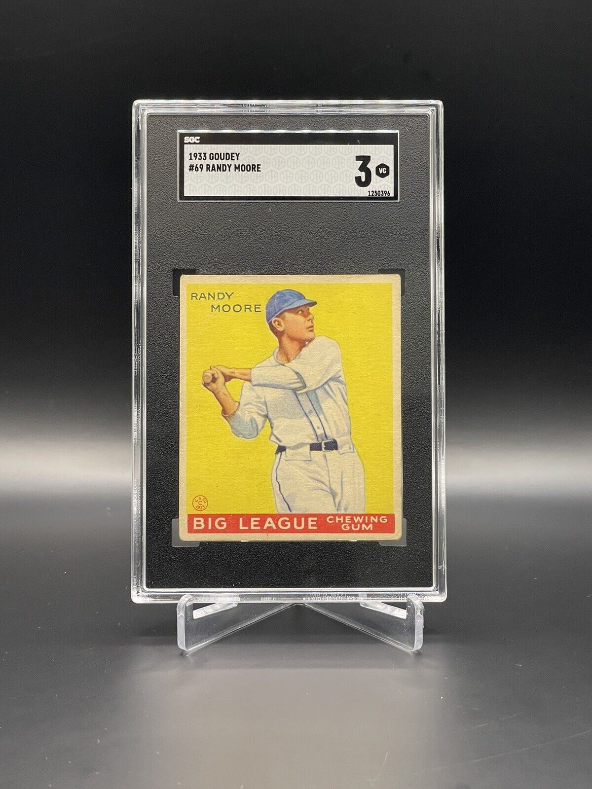1933 Goudey Randy Moore #69 SGC 3 VG Boston Braves