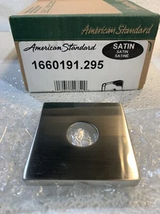 American Standard Heavy Duty Square Shower Flange. Satin Finish 1660191.295. - Picture 1 of 4