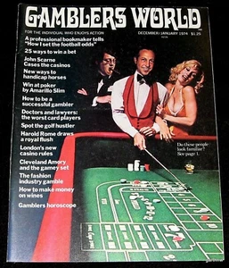 GAMBLERS WORLD MAGAZINE #1 ISSUE 1974 NEAR MINT ALEX KARRAS PETE ROZELL GAMBLING - Picture 1 of 1