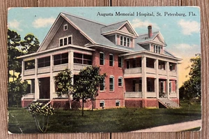 Vintage Postcard Augusta Memorial Hospital St. Petersburg Florida FL  - Picture 1 of 2
