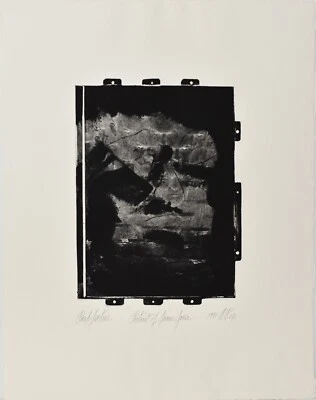 Litografía firmada por Paul Jenkins - Rara edición limitada - Expresionista abstracto blanco y negro Foto 1 de 4