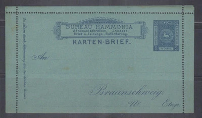 Brunswick Mi 39 Privat Stadtpost Prueba en Papel de Colores Caballo Zayix 0125M0367 Foto 1 de 2