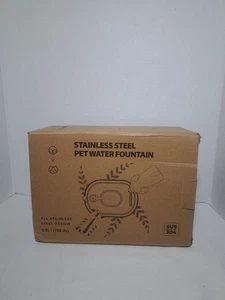 "Stainless Steel" Cat Water  Pet Drinking Fountain Dispenser 3.2L *Please Read - Foto 1 di 13