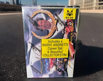 Vintage Hi Tech Sports Cards  Mario Andretti Racing Career Set & Collectors Tin - Image 1 of 4
