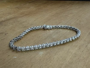 925 Sterlingsilber Diamant Tennis Armband 1/2 ct TCW Kay Juweliere 7,25" mit Box - Bild 1 von 11
