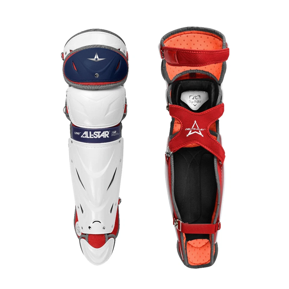 All-Star PHX Paige Halstead Fastpitch Softball Catcher's Leg Guards, USA - Large - Image 1 of 1