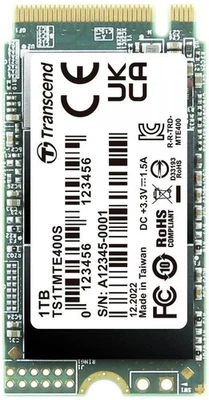 Transcend MTE400S, M.2 NVMe SSD, PCIe 3.0 x4, 2242, 1TB - Bild 1 von 3