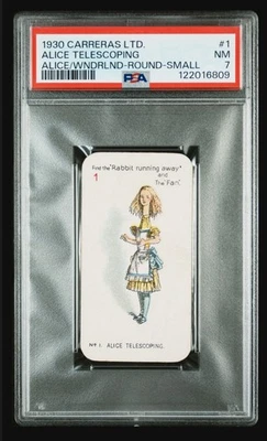 1930 carreras #1 alice in wonderland; small SSP telescoping PSA 7  (POP 1, 0^) - Image 1 of 3