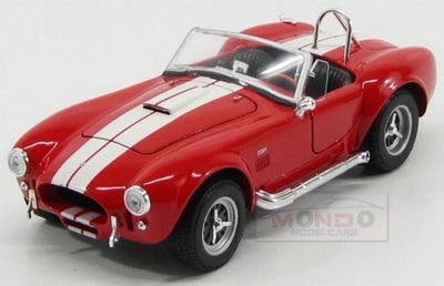 1:24 WELLY Ac Cobra Shelby Cobra 427 Spider 1965 Red White WE24002R - Immagine 1 di 2