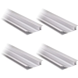 4 Pack 3.3ft Aluminum Profile Housing, U-Channel for LED Strip Light - Picture 1 of 7