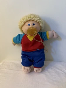 2009 Cabbage Patch Kids Blonde Hair Blue Eyes Boy Doll with Pacifier Coleco - Picture 1 of 17
