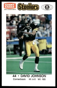 1991 Pittsburgh Steelers Kiwanis Giant Eagle Police David Johnson  - Picture 1 of 2