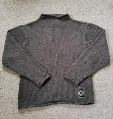 Suéter de malha feminino vintage Harley Davidson gola alta logotipo marrom tamanho médio - Imagem 1 de 4