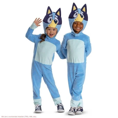 Disfraz clásico azul BBC para niños pequeños monos azul 2T Foto 1 de 4