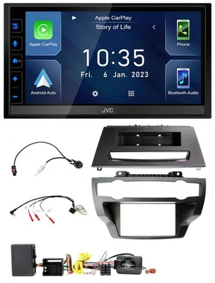 JVC DAB Bluetooth Lenkrad USB 2DIN Autoradio für BMW X5 X6 E70 E71 07-13 Verstär - Bild 1 von 4