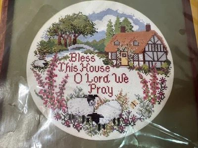 Creative Circle Bless This House Vintage 1984 Counted Cross Stitch 0616 NEW - Image 1 of 4