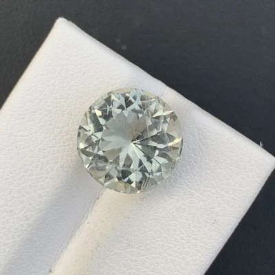 Piedra preciosa suelta de forma redonda/prasiolita natural/amatista verde de 7,84 quilates Foto 1 de 4