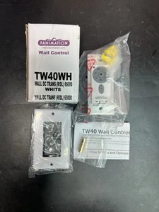 Fanimation TW40WH Wandsteuerung 6 Geschwindigkeiten DC Motor Reversibler Lüfter Weiß - Bild 1 von 7