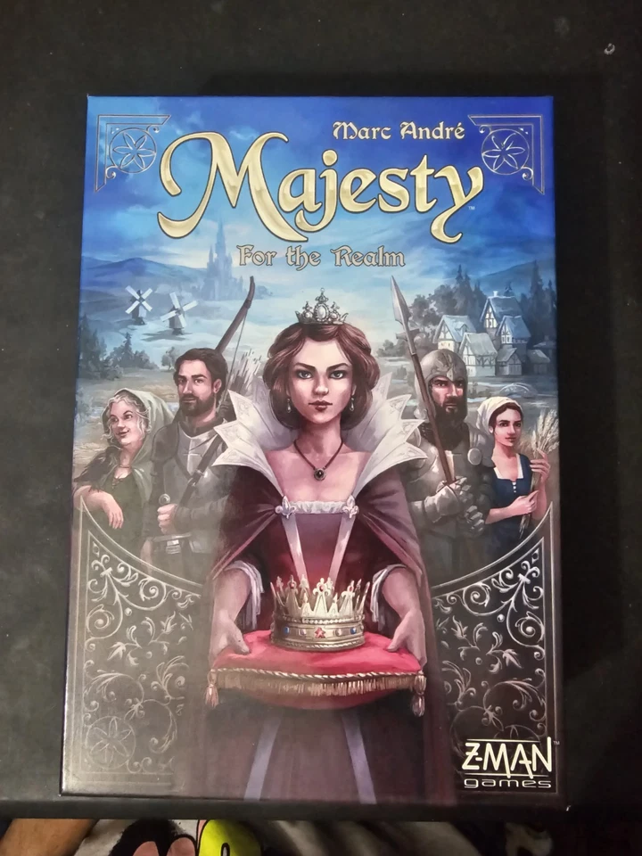 MAJESTY FOR the REALM Board Game 100% COMPLETE 2017 - Image 1 of 4