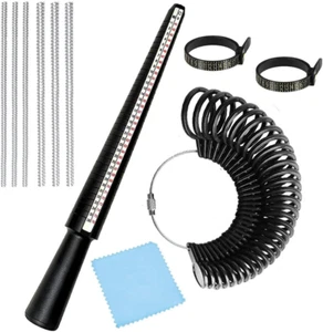 Ring Sizer Messwerkzeug-Kit, 27-teilig mit US-Größen 0-13 und 2-teilig Fingergröße T - Bild 1 von 7